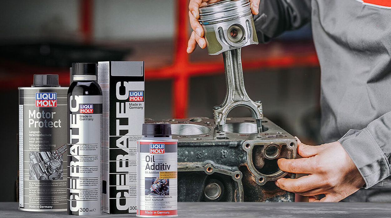 Battle against engine wear: Our oil additives in compar­ison